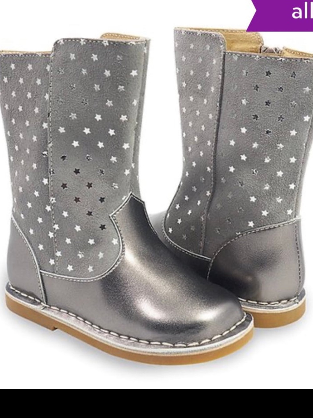 Livie & Luca dusk stars leather boots size 12